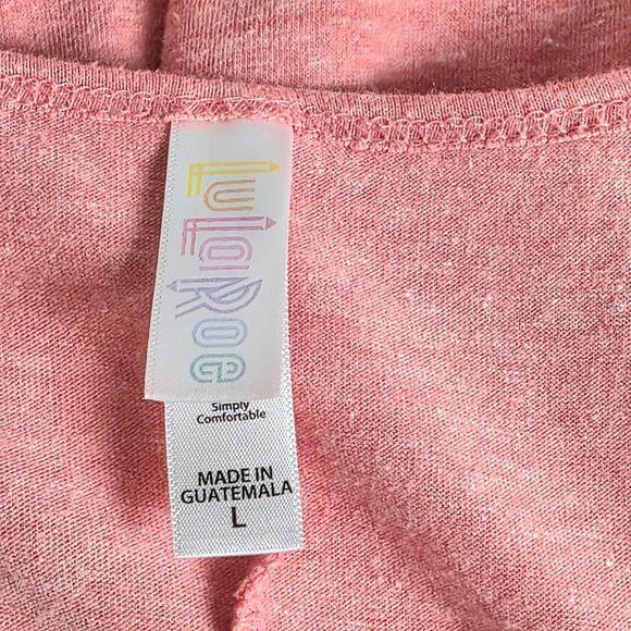 LuLaRoe Pink Swing Tunic Top Size L - Picture 6 of 8